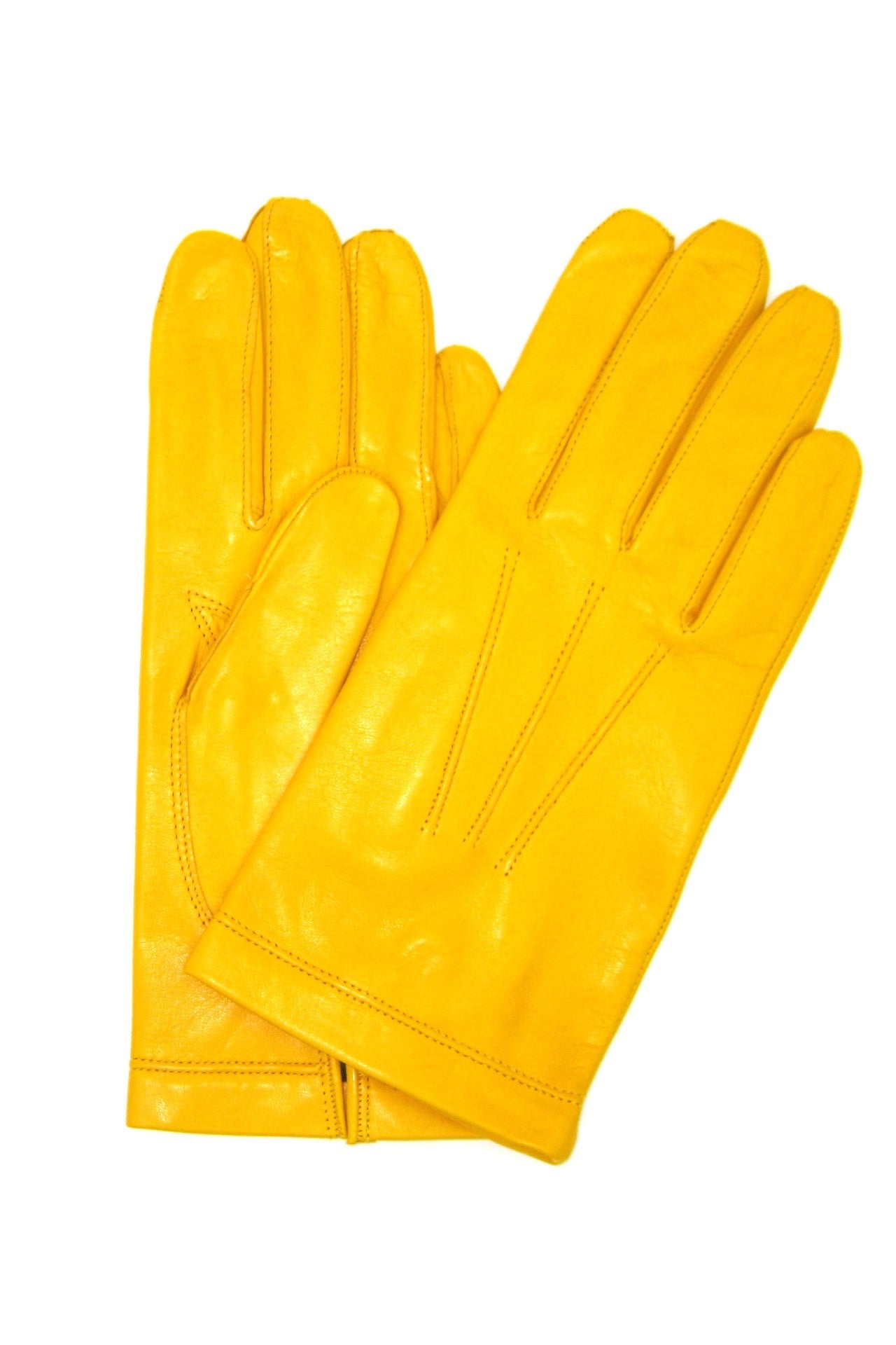 Guanto in Nappa foderato seta - Giallo ocra