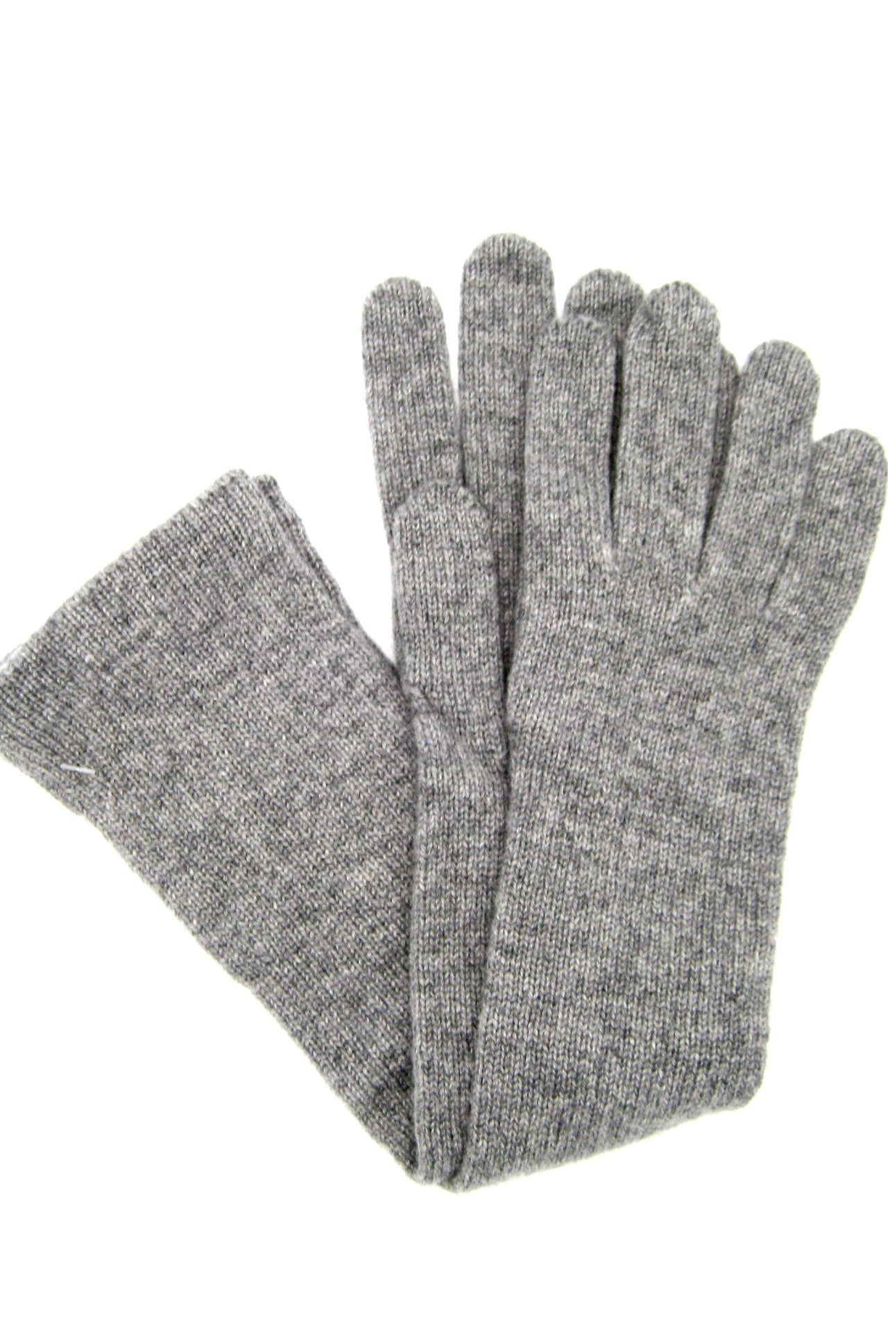 100% Cashmere Glove 10bt - Light Grey