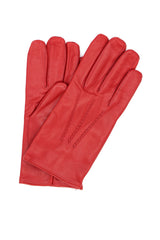 Guanto Nappa foderato cashmere - Rosso