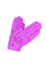 Ungefütterter Vollfinger-Fahrerhandschuh - Fuchsia