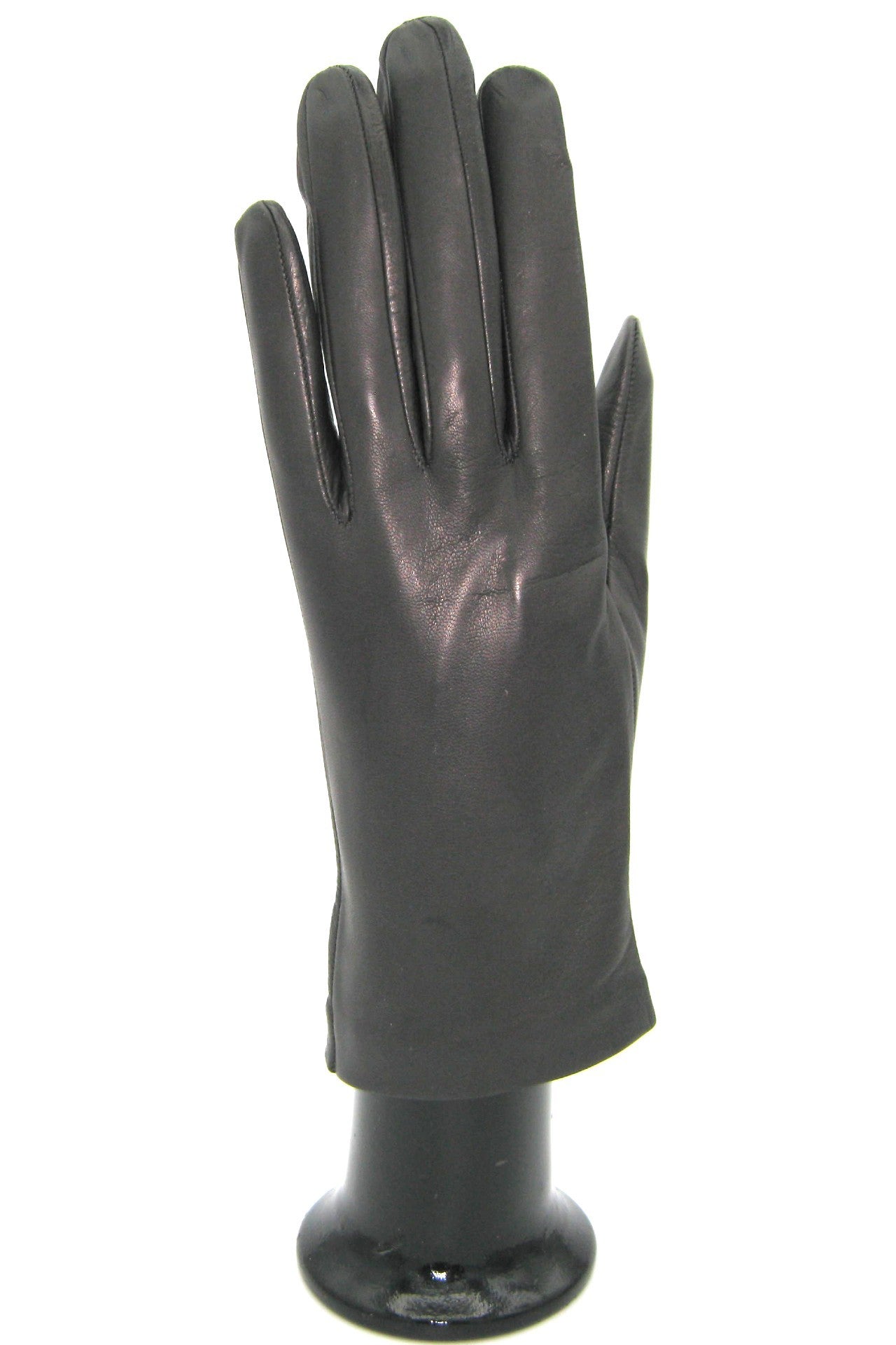 Nappahandschuh mit Seidenfutter - Dunkelgrau