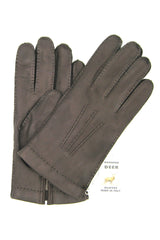 Handgenähter Hirschlederhandschuh mit Kaschmirfutter - T.Moro