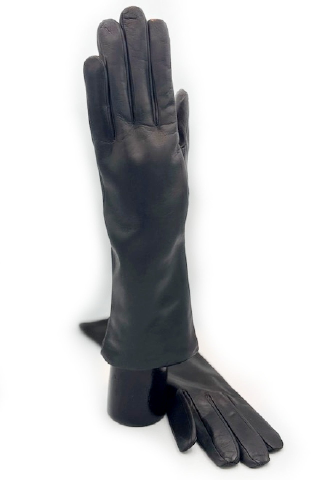 Guanto nappa foderato cashmere 4 bt - Grigio