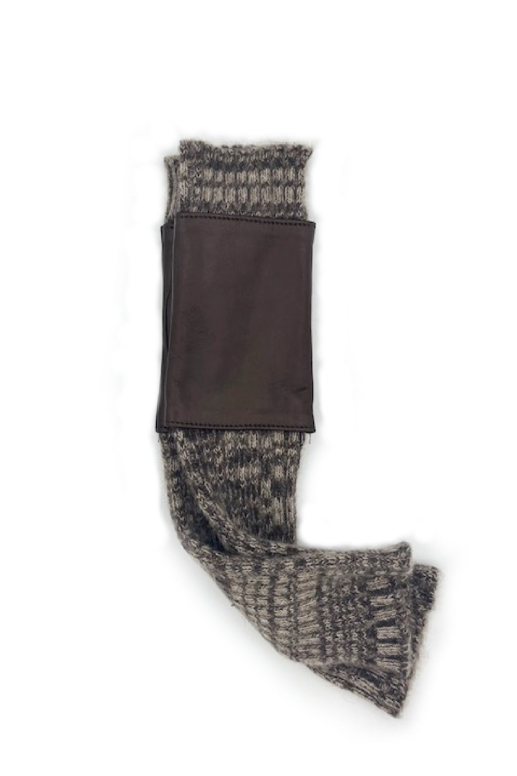 Guanto in cashmere e pelle - T.Moro/Melange