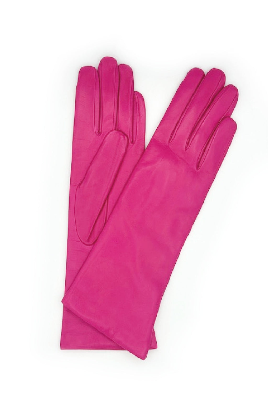 Guanto nappa foderato cashmere 4 bt - Fucsia