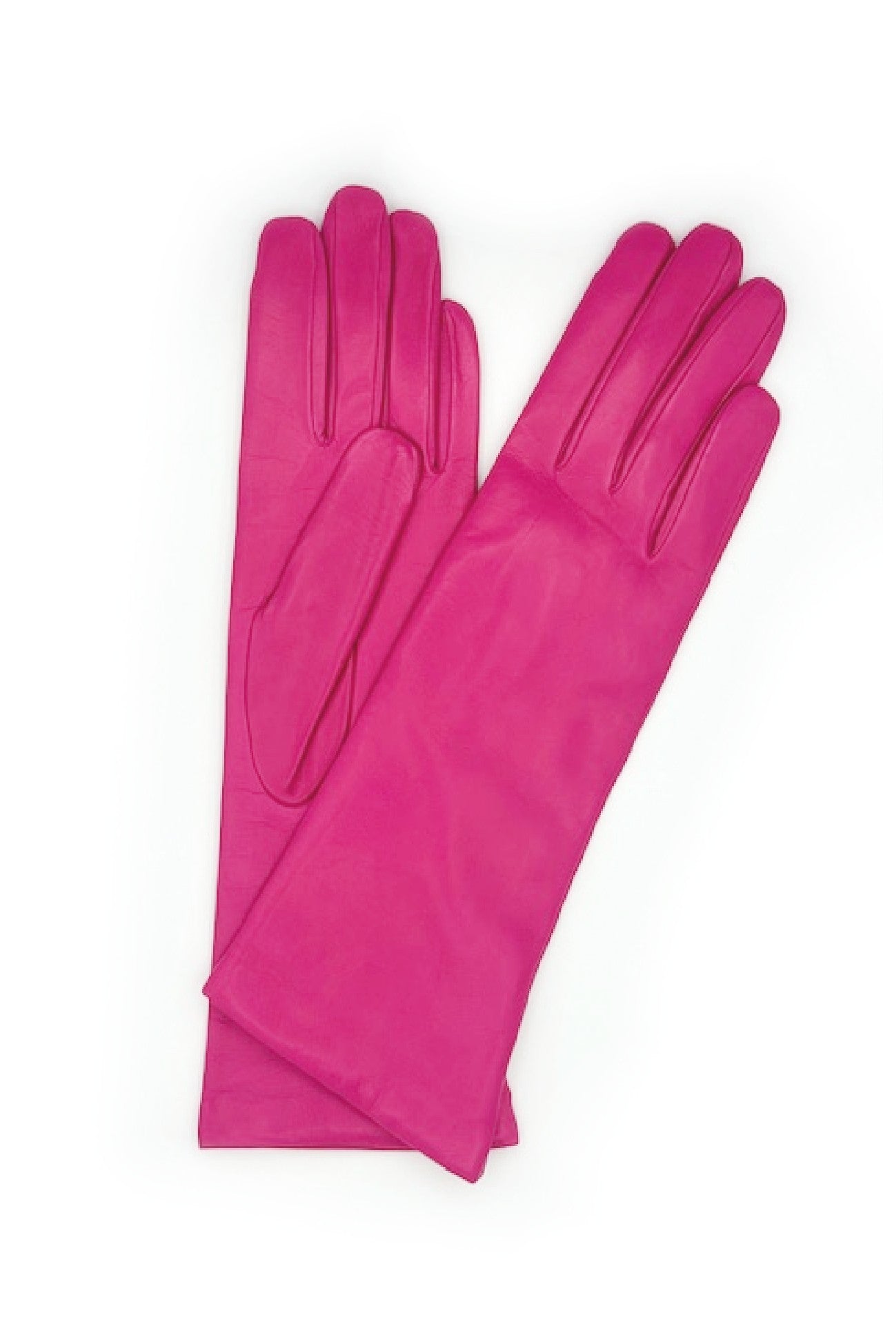 Guanto nappa foderato cashmere 4 bt - Fucsia