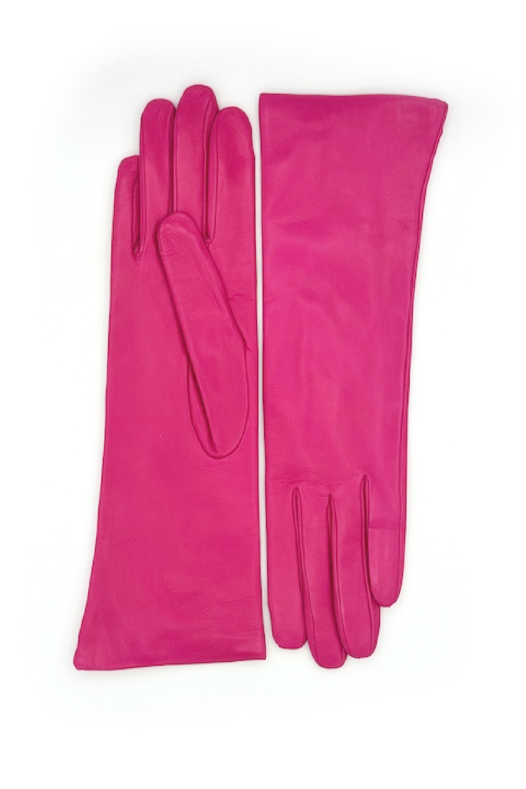 Guanto nappa foderato cashmere 4 bt - Fucsia