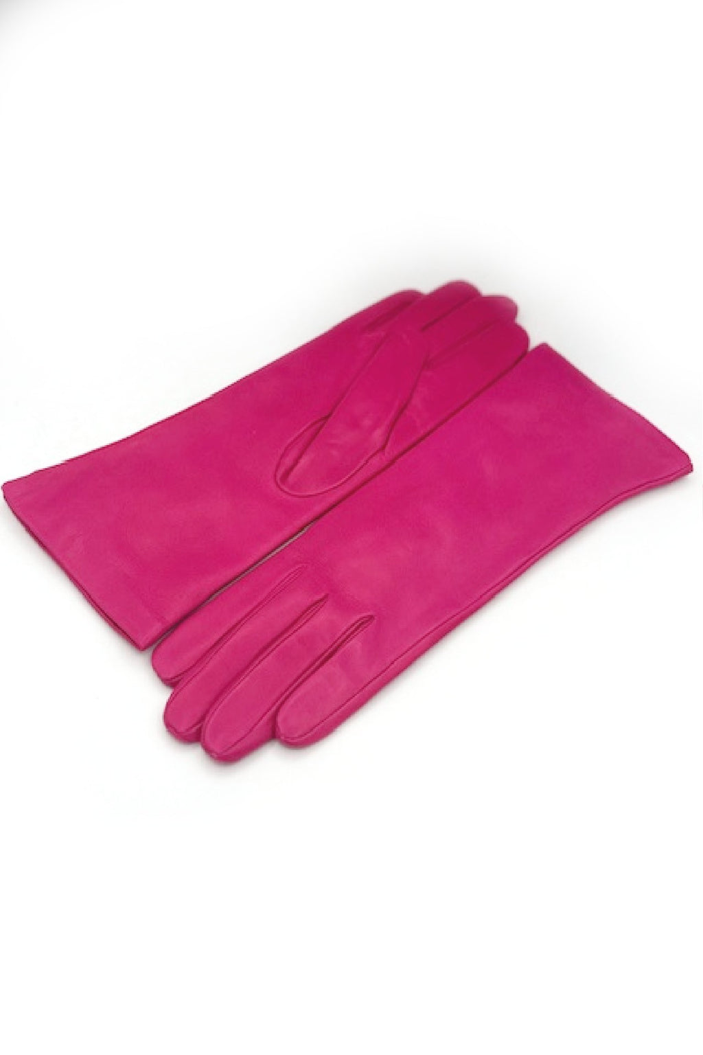 Guanto nappa foderato cashmere 4 bt - Fucsia