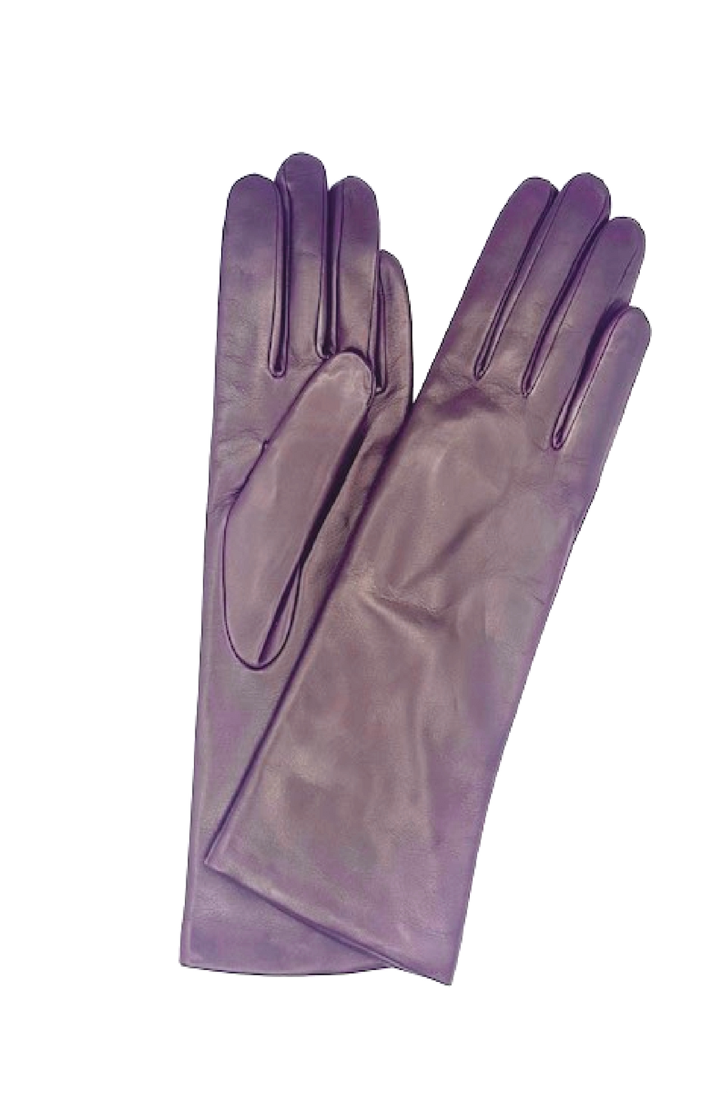 Guanto nappa foderato cashmere 4 bt - Viola