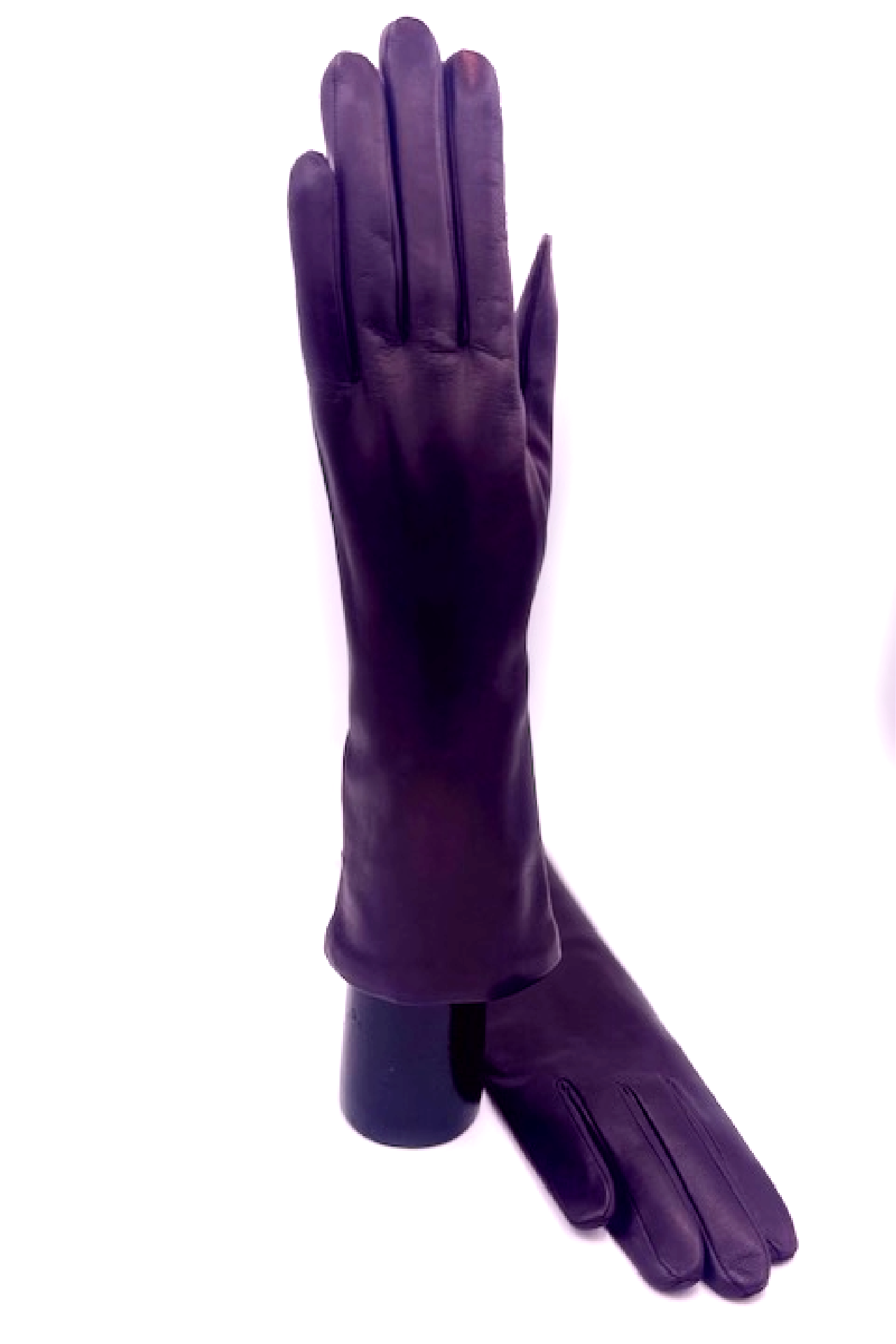 Guanto nappa foderato cashmere 4 bt - Viola